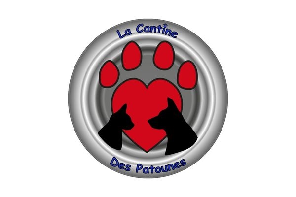 logo association pour animaux La Cantine des Patounes : restos du cœur pour chiens