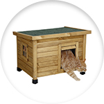 Esta casita de exterior para gatos es muy barata