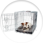 Cage de transport pour chien en aluminium