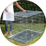 Grand modèle de cage de transport pour chien